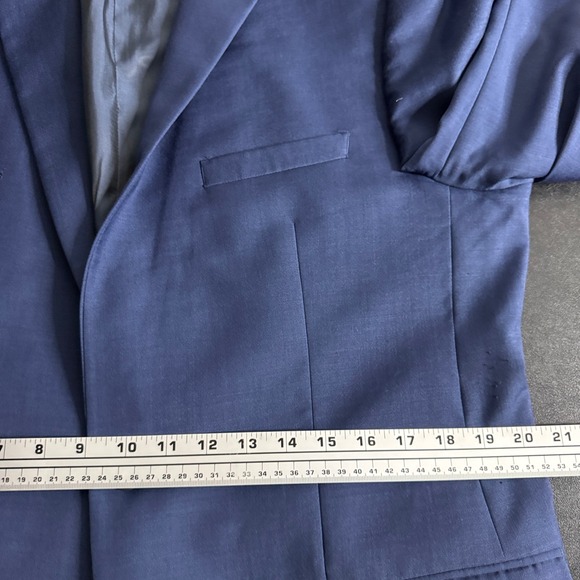Calvin Klein Men's Blue Wool Blend Suit 44L 36W - Picture 10 of 12